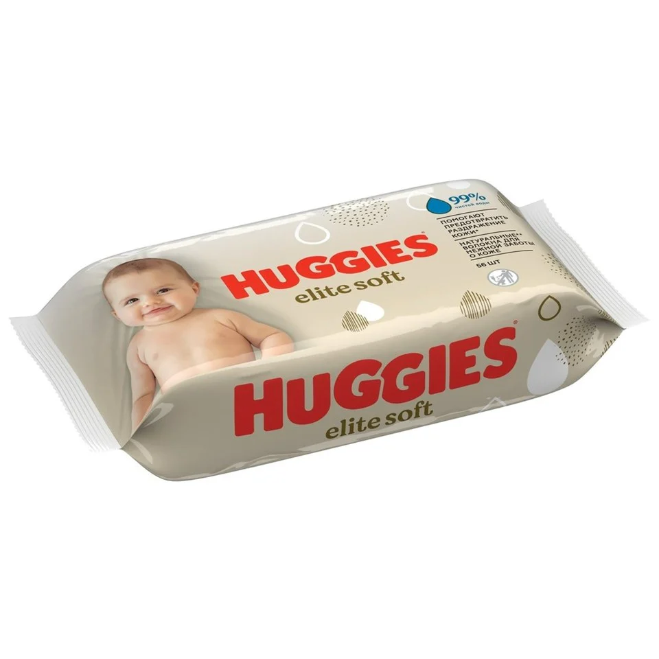 Huggies Baby Wipes Elite Soft - 56ct/10pk - Image 2