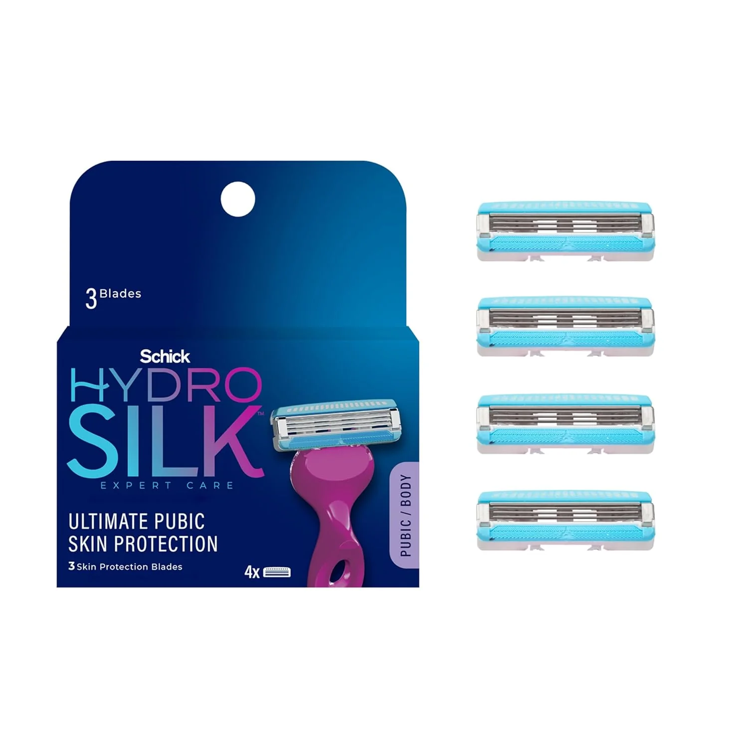 Hydro Silk Ultimate Pubic Skin Protection Refills - 4ct/6pk