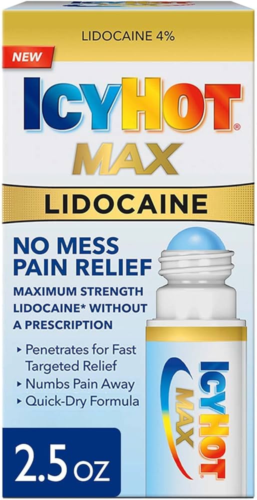 Icy Hot Max Strength No Mess Pain Relief Applicator Plus Lidocaine - 2.5oz/24pk