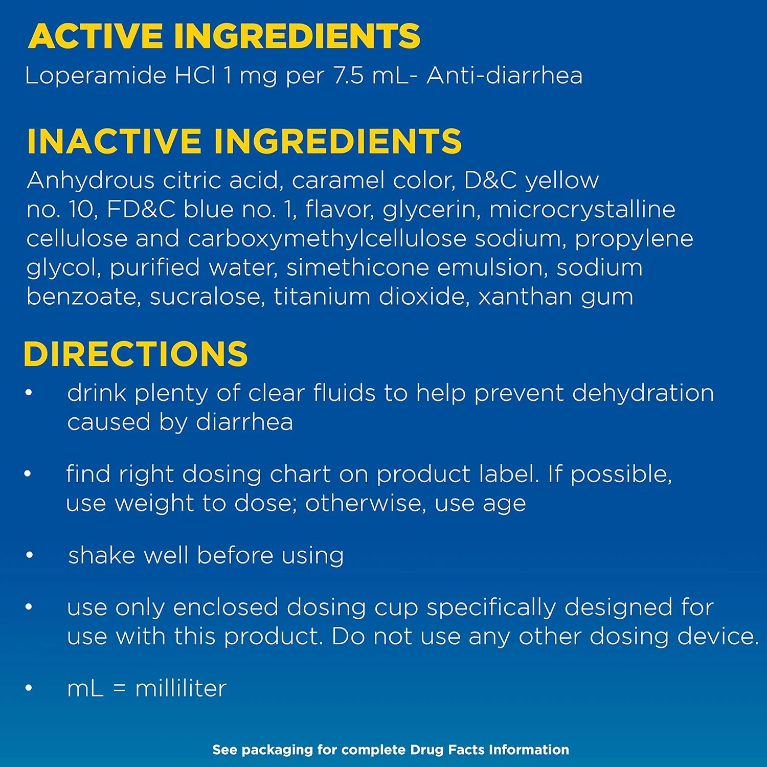 Imodium A-D Anti-Diarrheal Oral Solution Mint Flavor - 4oz/3pk - Image 2