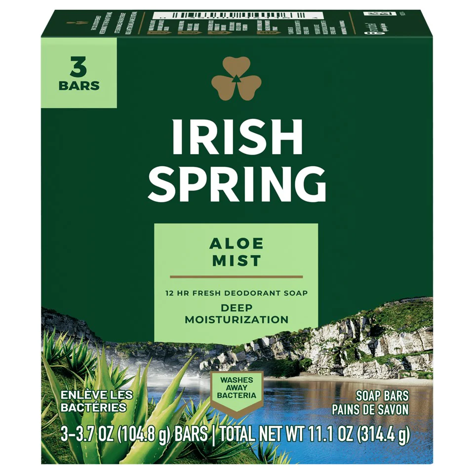 Irish Spring Soap Aloe Mist - (3x3.7)oz/18pk