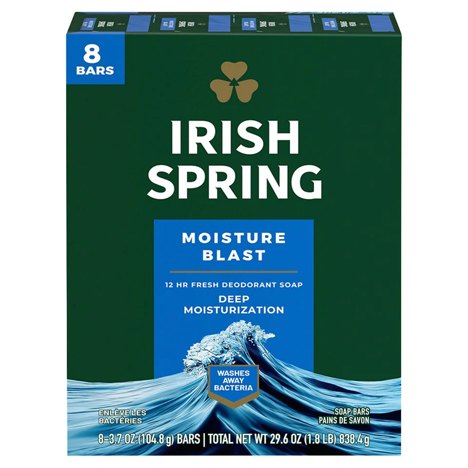 Irish Spring Soap Moisture Blast - (8x3.7)oz/9pk