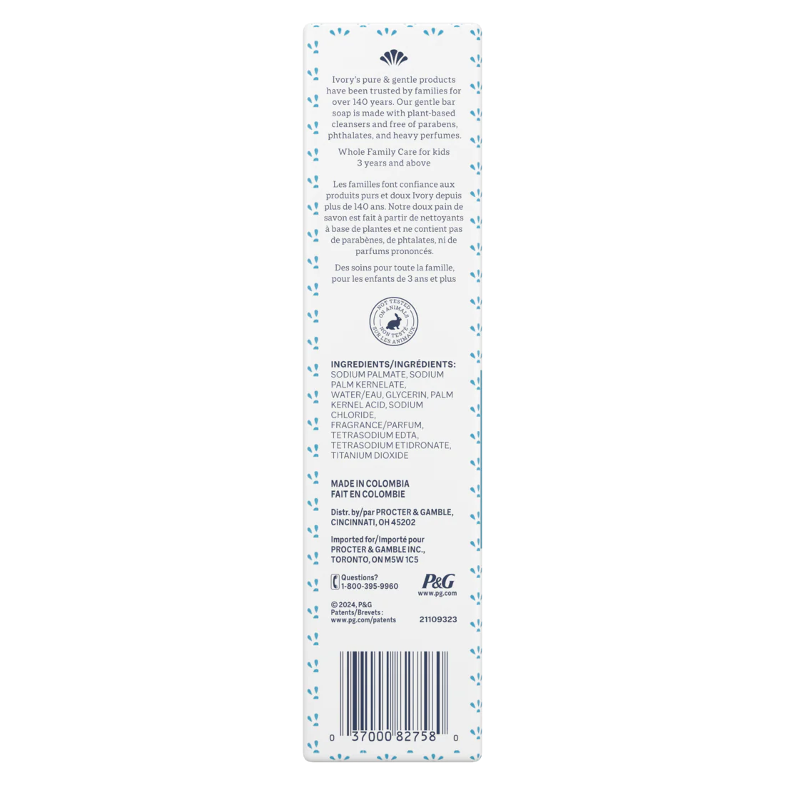 Ivory Gentle Bar Soap Original Scent - (10x4.0)oz/8pk - Image 2