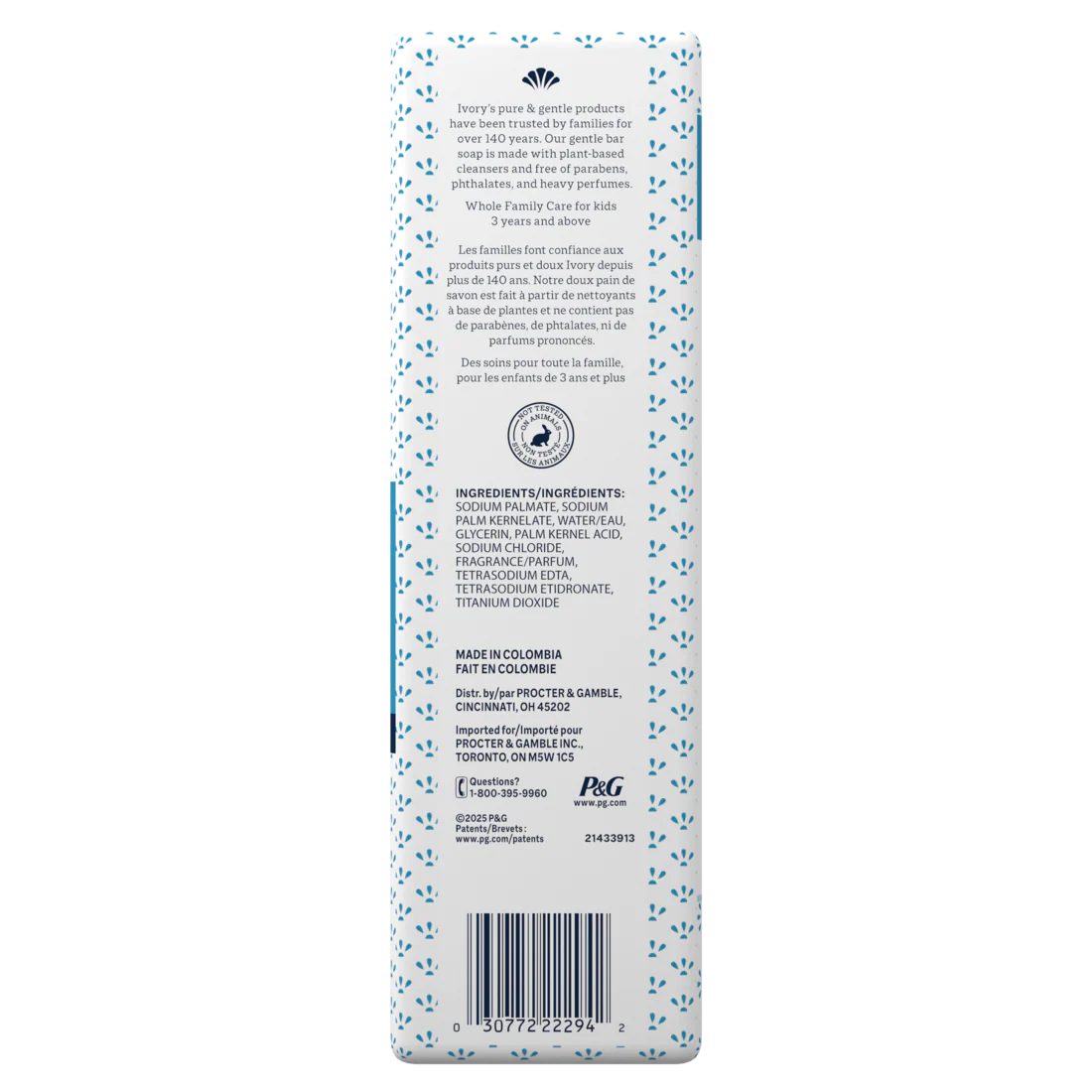 Ivory Gentle Bar Soap Original Scent - (10x4.0)oz/8pk - Image 2