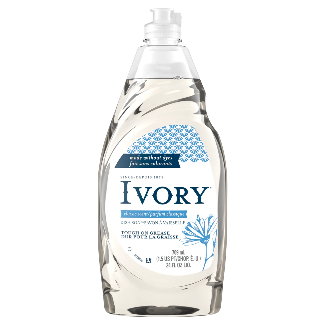 Ivory Classic Dish Soap Dishwashing Liquid Original - 24oz/10pk
