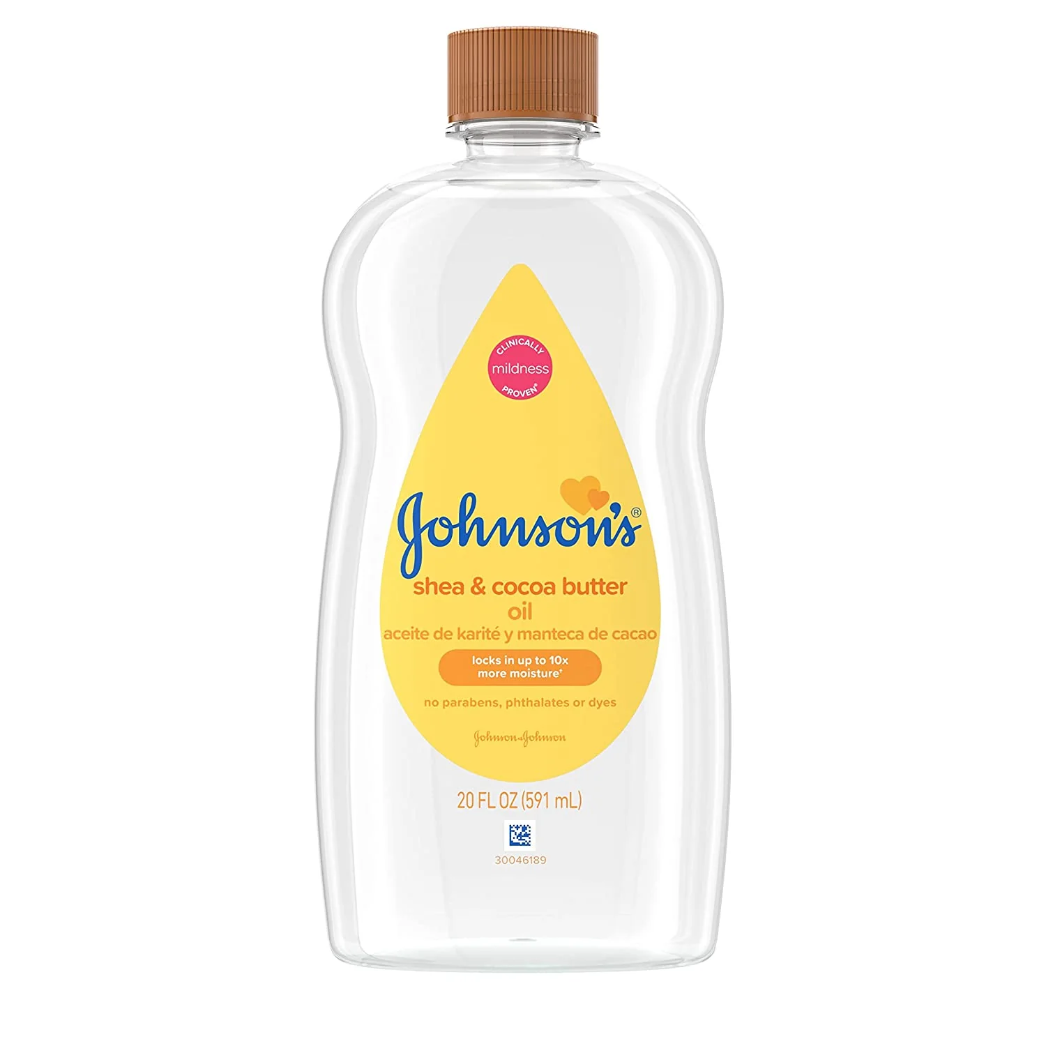 Johnson's Baby Oil with Shea & Cocoa Butter - 20oz/6pk
