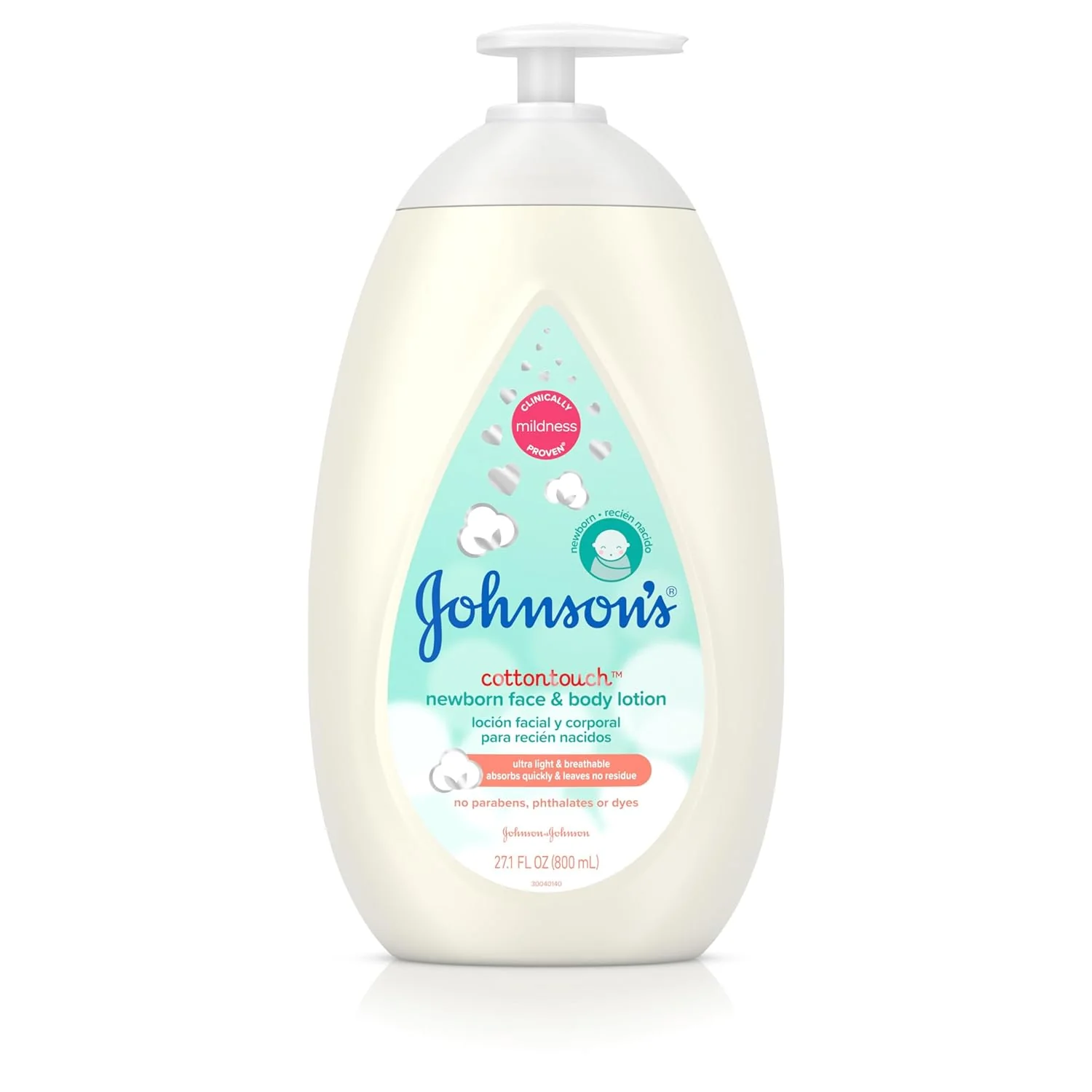 Johnson's Newborn Face & Body Lotion Cottontouch (800 ml) - 27.1oz/3pk