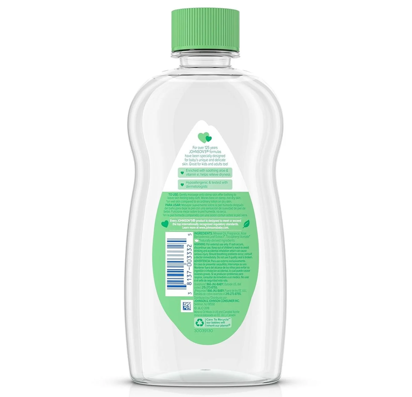 Johnson's Oil Aloe & Vitamin E - 14oz/6pk - Image 2