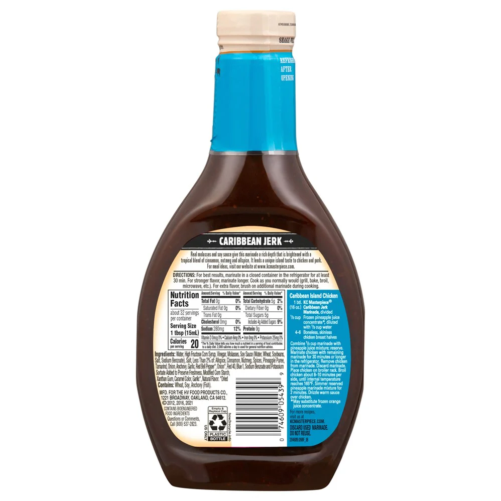 KC Masterpiece Marinade Caribbean Jerk - 16oz/6pk - Image 2