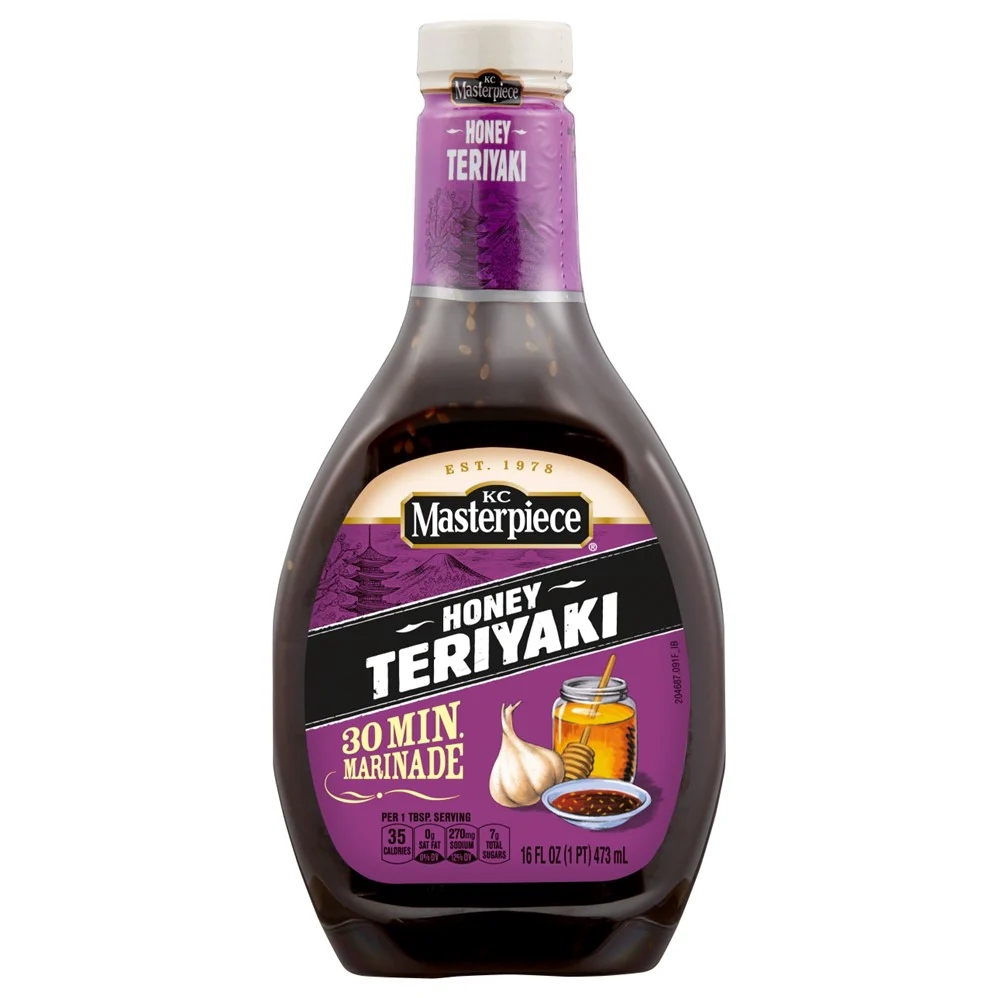 KC Masterpiece Marinade Honey Teriyaki - 16oz/6pk