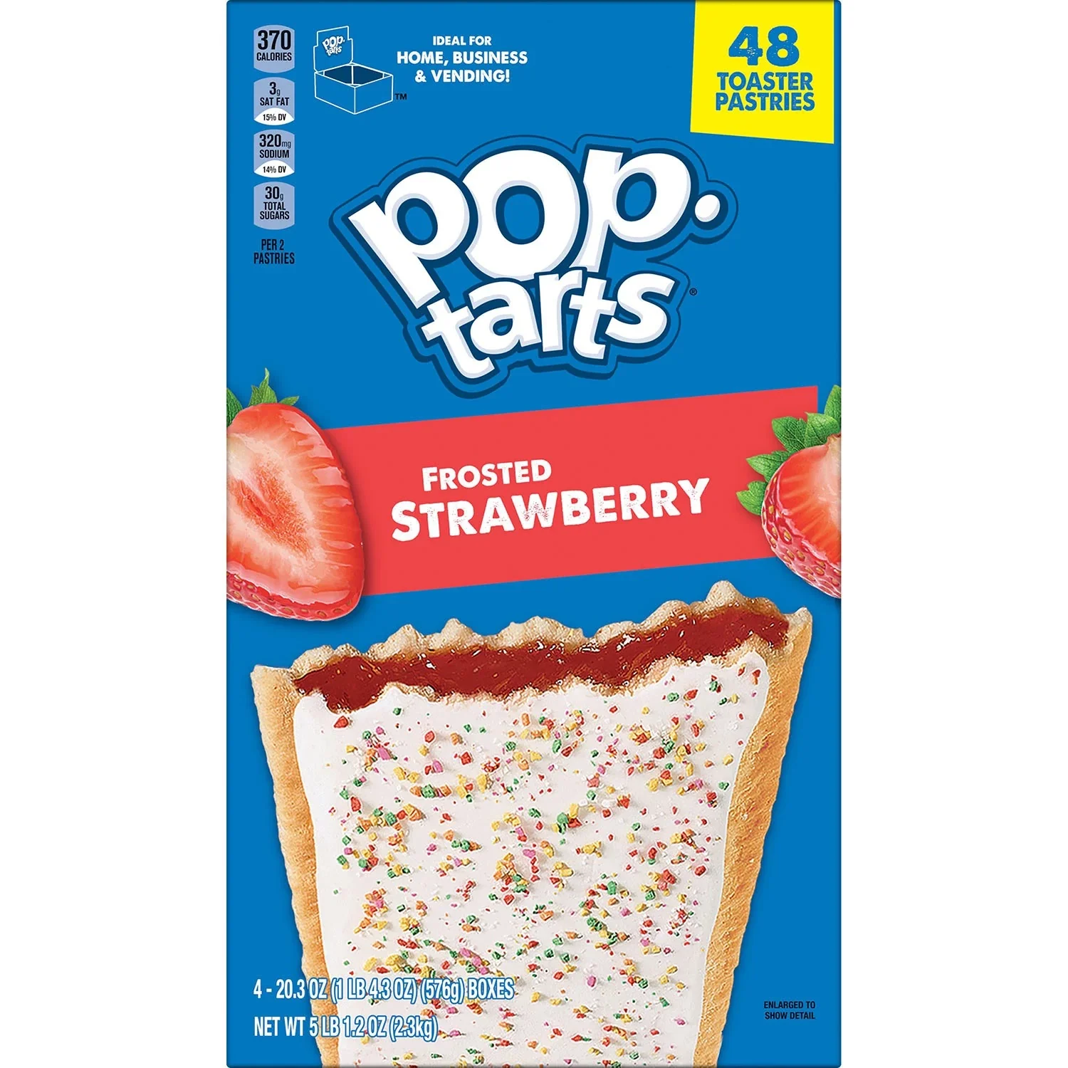 Kelloggs Pop-Tarts Frosted Strawberry - 2ct/48pk