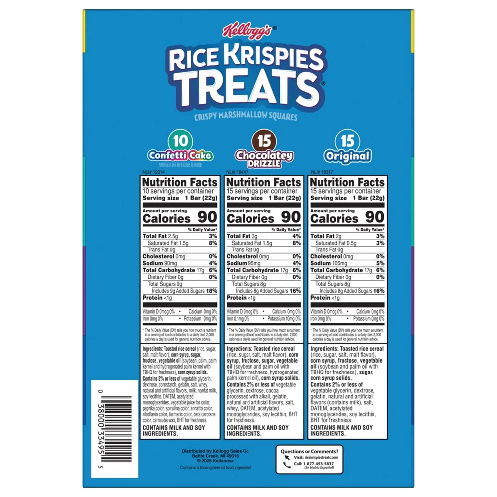 Kellogg's Rice Krispies Treats Variety Pack 0.7-0.78oz - 40ct/1pk - Image 2
