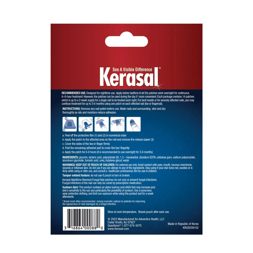 Kerasal Nighttime Fungal Nail Patches - 14ct/4pk - Image 2