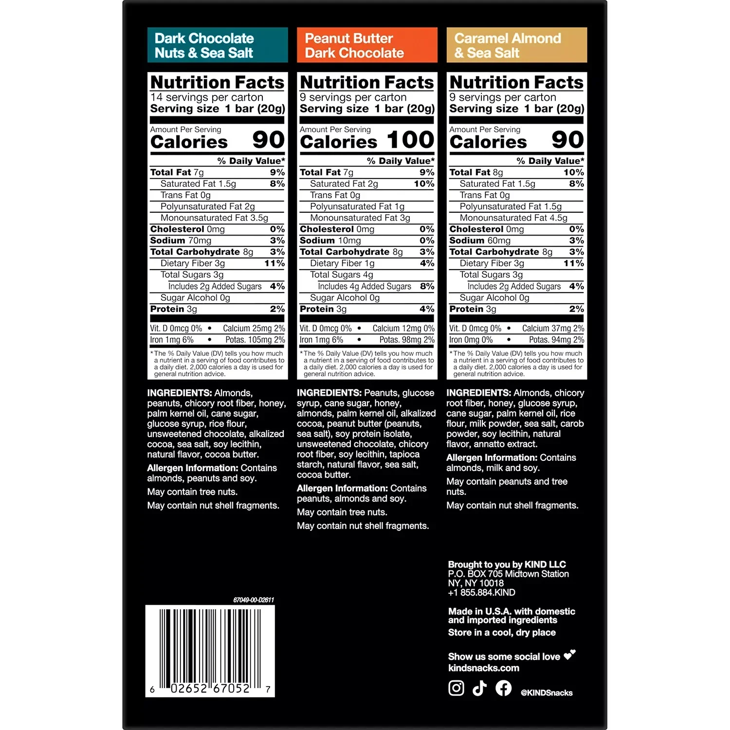 KIND Snacks Mini Nut Bar Variety Pack - (32x0.7)oz/1pk - Image 2