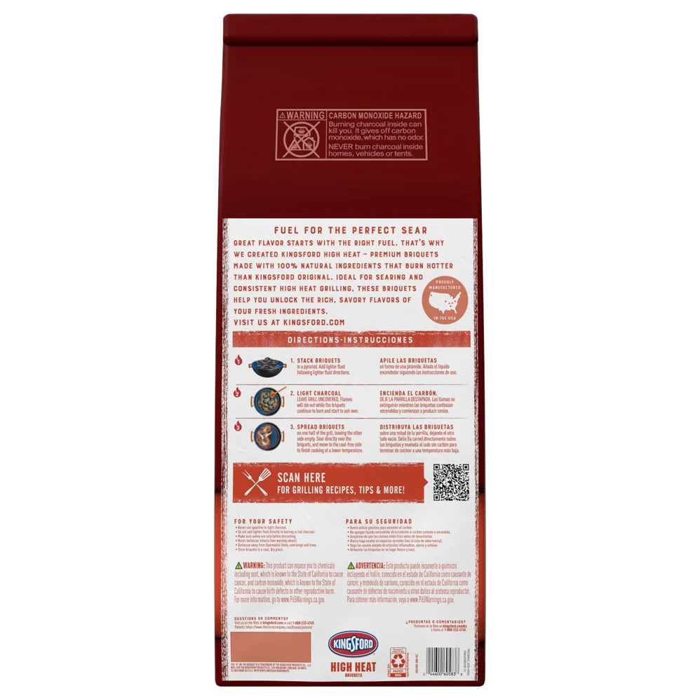 Kingsford High Heat Briquets - 12lb/1pk - Image 2