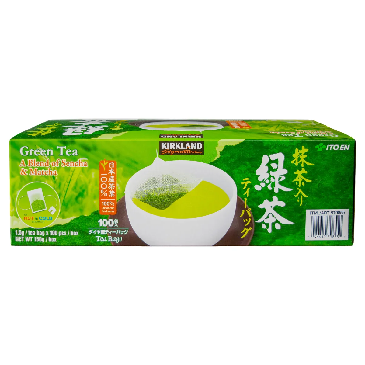 Kirkland Signature Green Tea Bags 1.5 g - 100ct/1pk