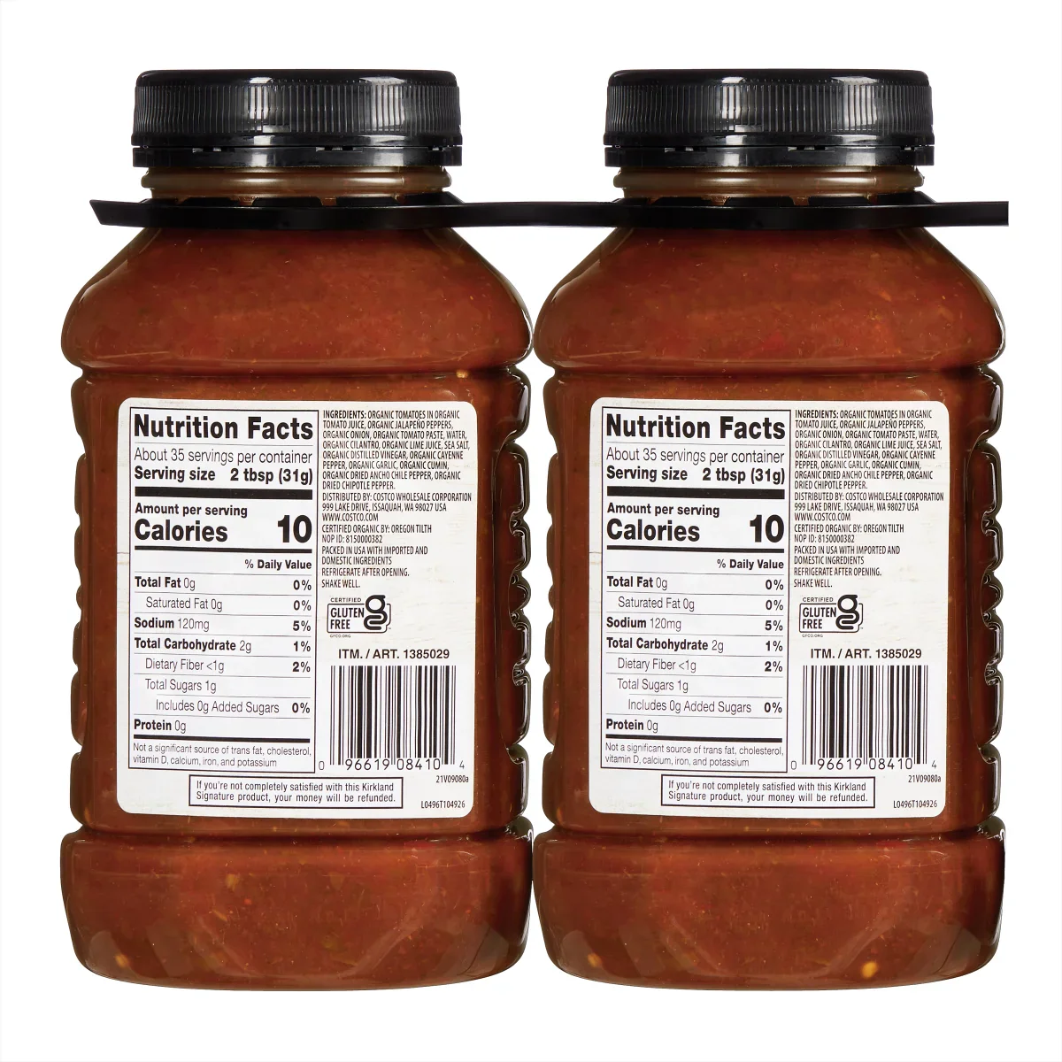 Kirkland Signature Organic Salsa Medium - (2x38)oz/1pk - Image 2