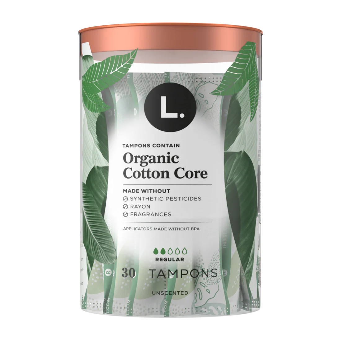 L. Tampons Made With Organic Cotton Regular Absorbency - 30ct/8pk