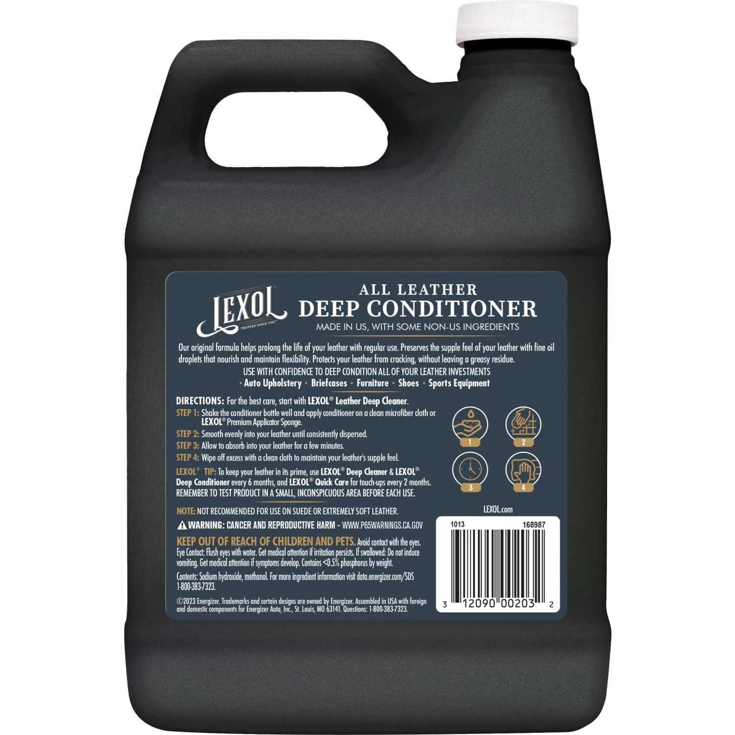 Lexol All Leather Deep Conditioner BTL - 1L/12pk - Image 2