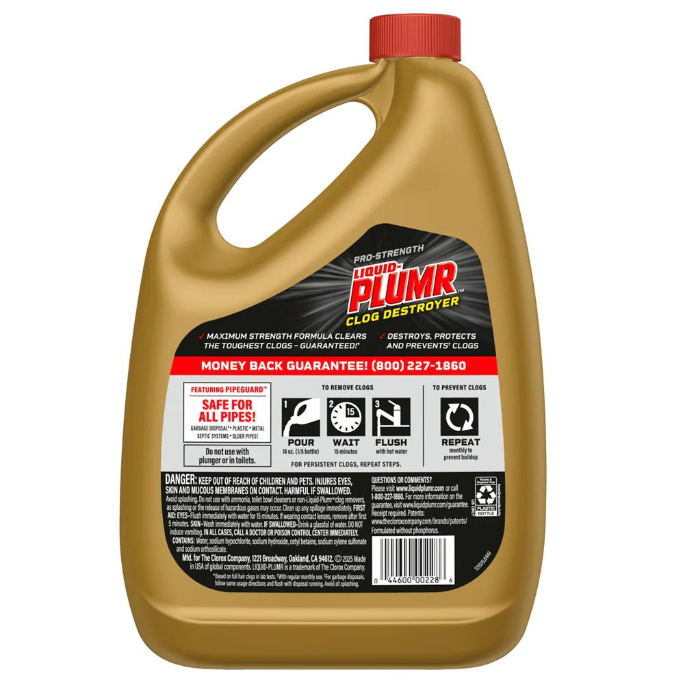 Liquid Plumr Clog Destroyer + Pipeguard - 80oz/6pk - Image 2