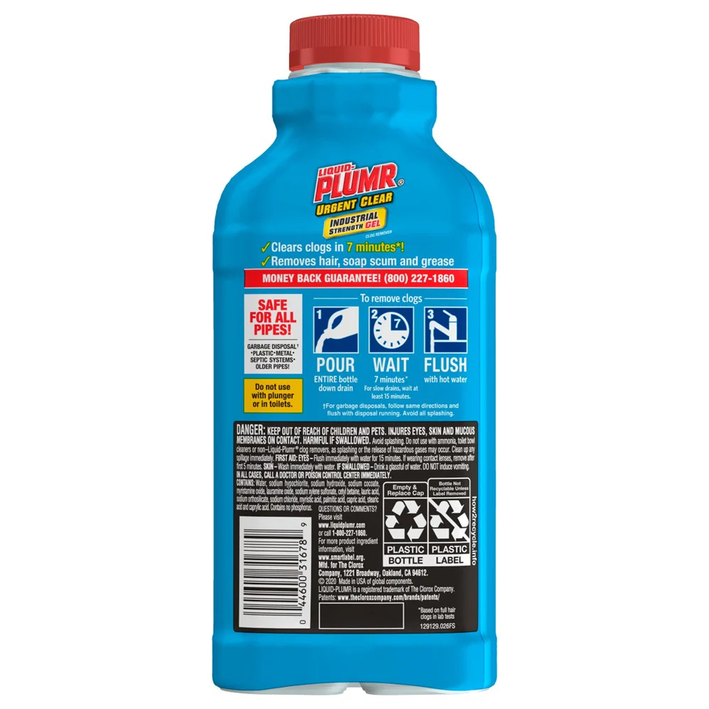 Liquid Plumr Industrial Strength Urgent Clear - 17oz/6pk - Image 2