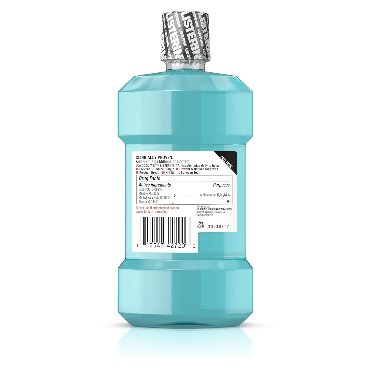 Listerine Cool Mint Antiseptic Mouthwash - 250ml/6pk - Image 2