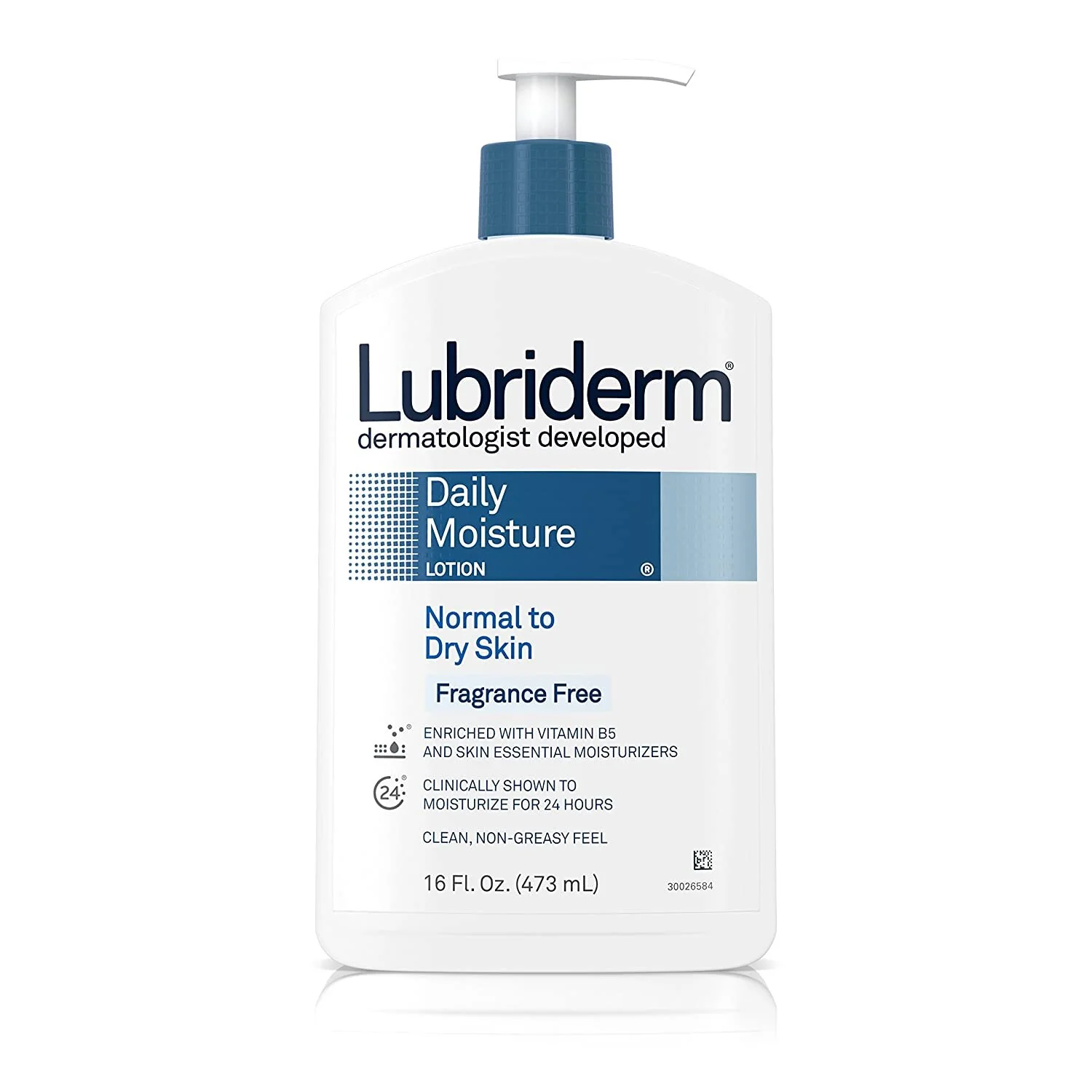 Lubriderm Daily Moisture Lotion For Normal To Dry Skin Fragrance-Free - 16oz/3pk