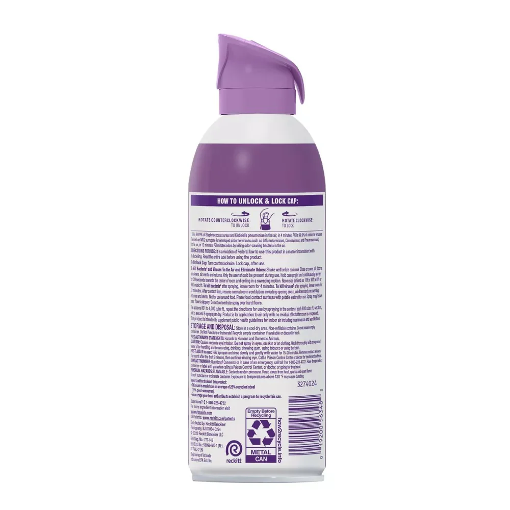 Lysol Air Sanitizer - Lavender Sky - 10oz/6pk - Image 2