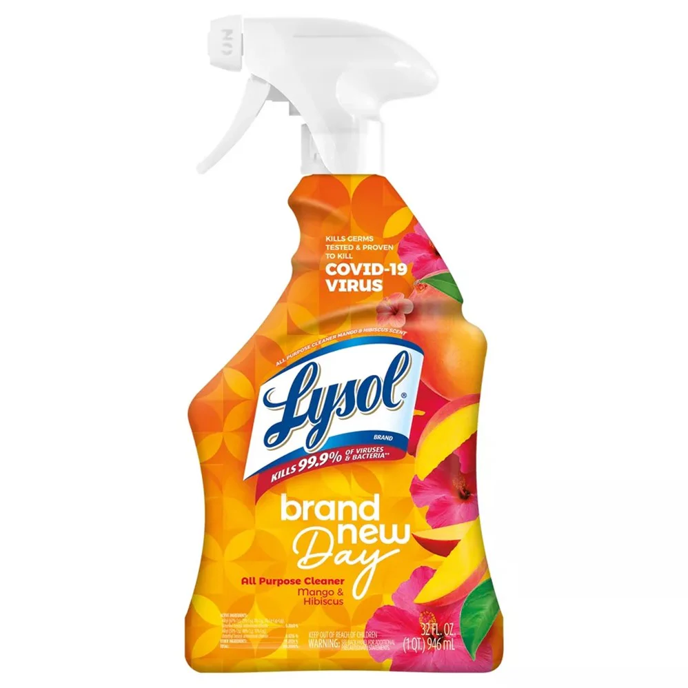 Lysol All Purpose Cleaner - Trigger Brand New Day Mango & Hibiscus - 32oz/9pk