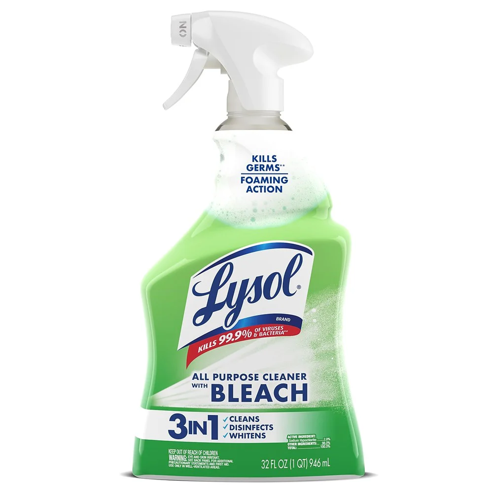 Lysol All Purpose Cleaner - Trigger Power White & Shine with Bleach - 32oz/12pk