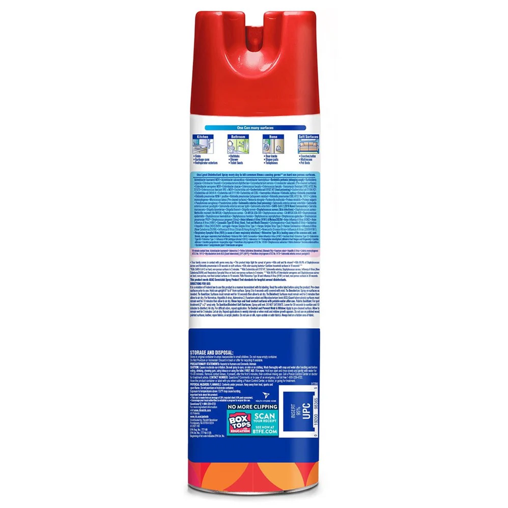 Lysol Disinfectant Spray - Brand New Day Mango & Hibiscus - 19oz/12pk - Image 2