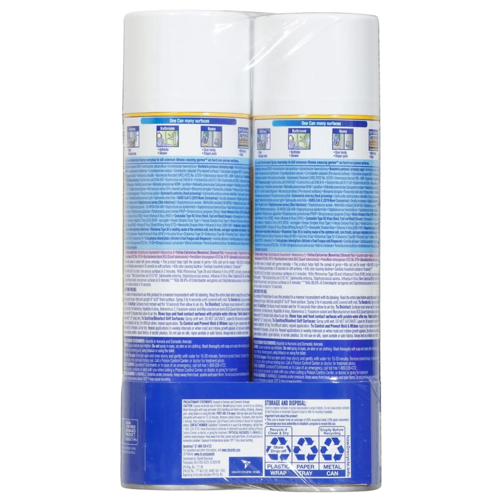 Lysol Disinfectant Spray - Lemon Breeze - (2x19)oz/4pk - Image 2