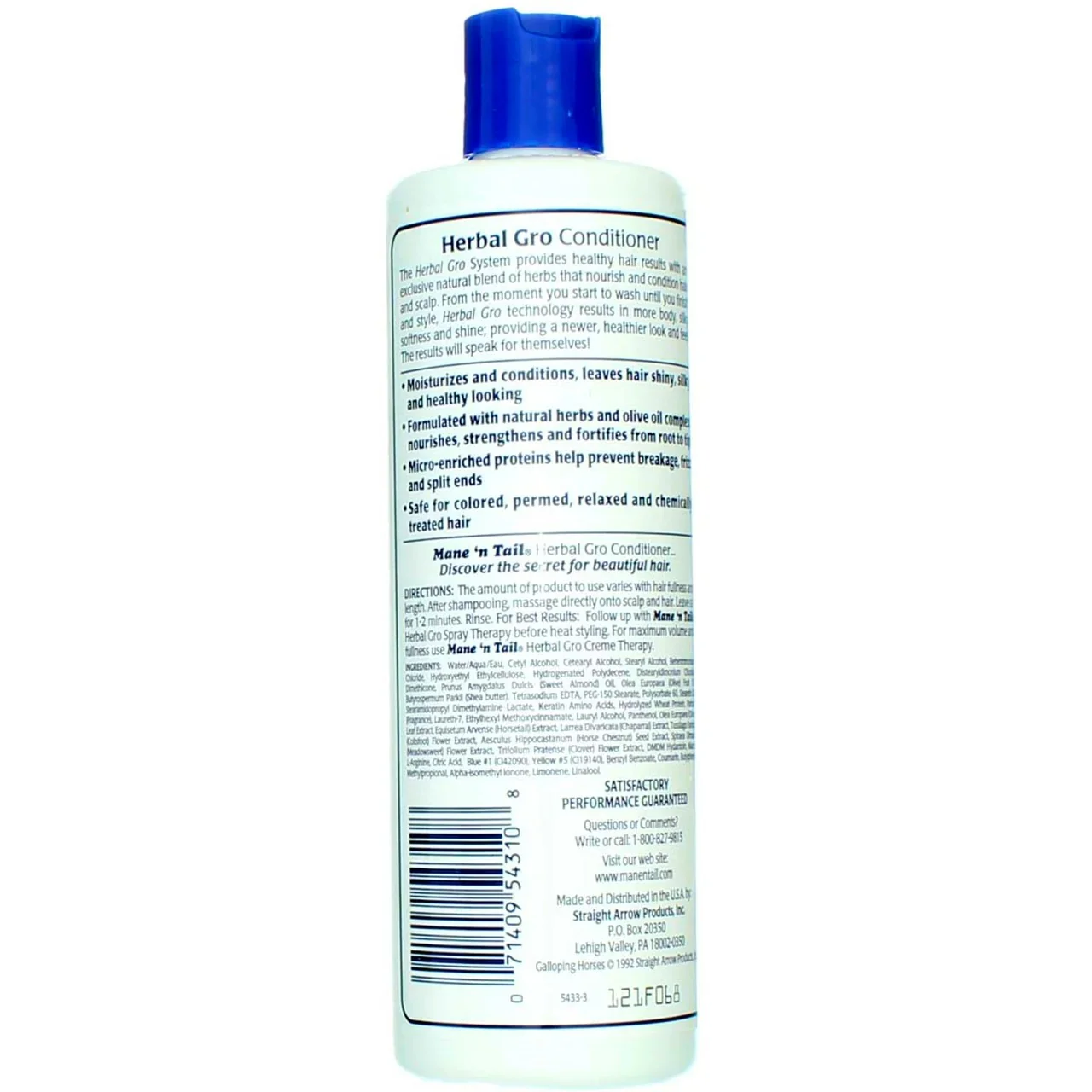 Mane'n Tail Herbal Gro Conditioner - 12oz/6pk - Image 2