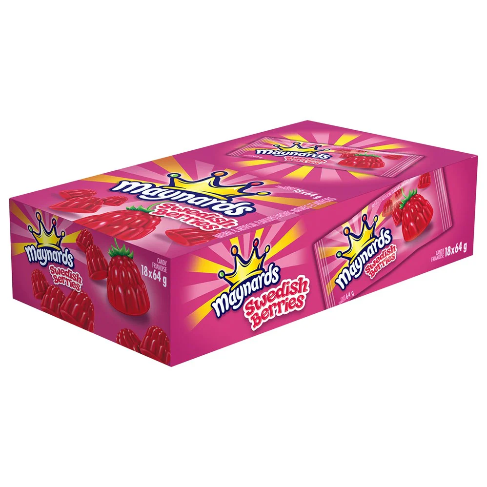 Maynards Swedish Berries Candy - (18x64)g/12pk