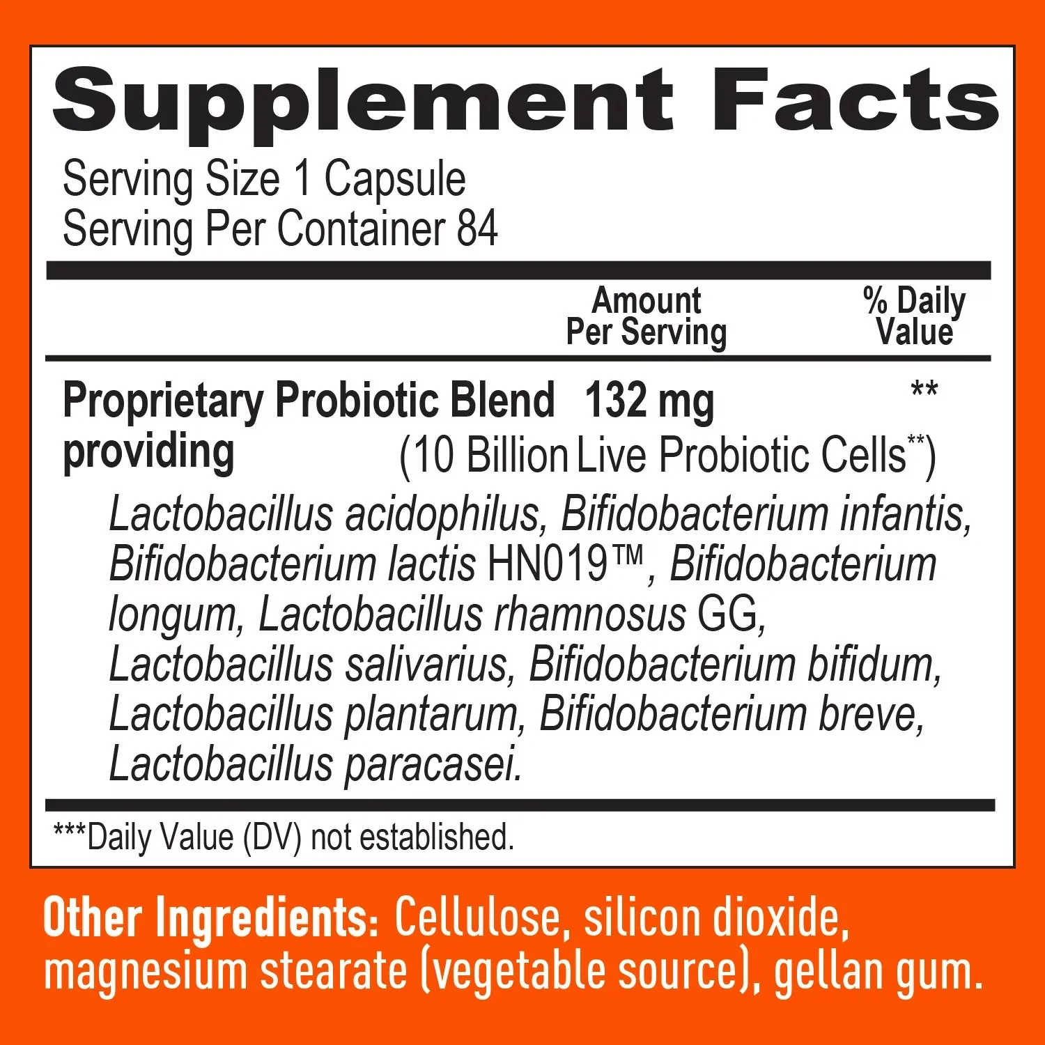 Member's Mark 10 Strain Probiotic Capsules - 84ct/1pk - Image 2