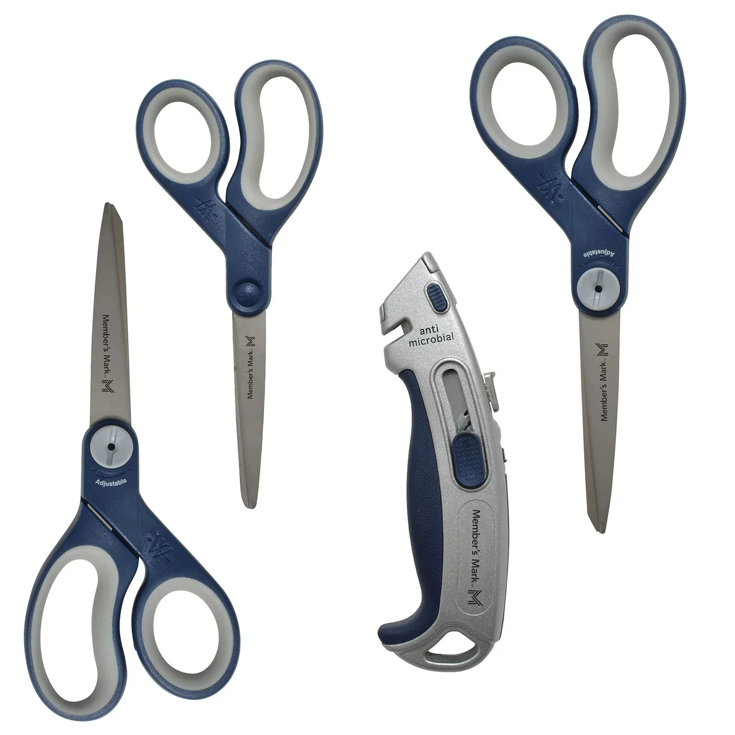Member's Mark Anti-Microbial Scissors with Box Cutter - 1set/1pk - Image 2