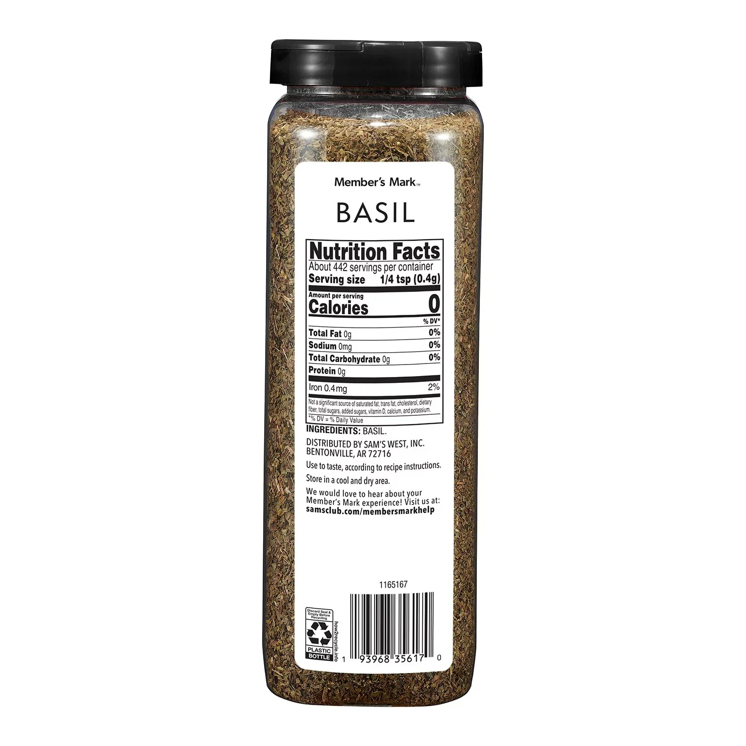 Member's Mark Dried Basil Leaf - 6.25oz/1pk - Image 2