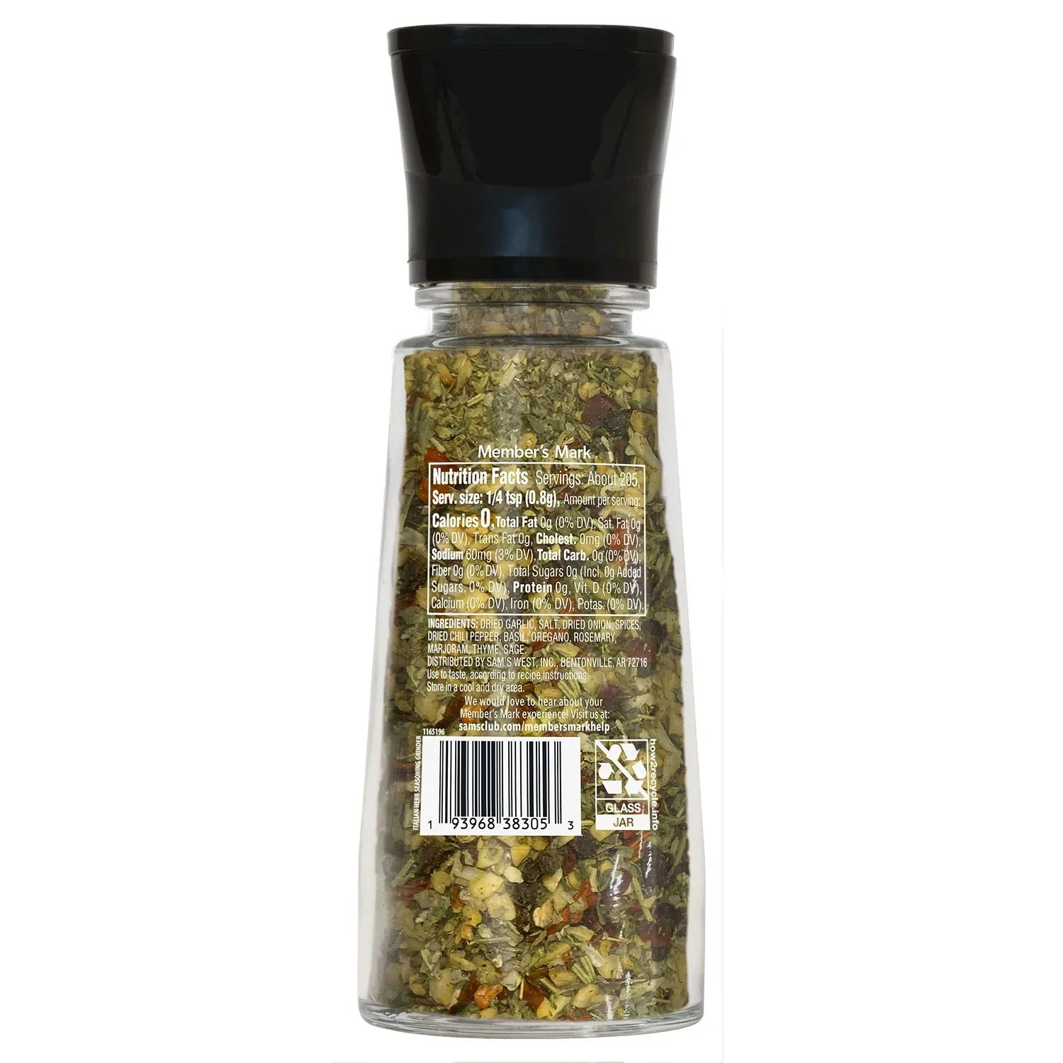 Member's Mark Italian Herb Grinder - 5.8oz/1pk - Image 2
