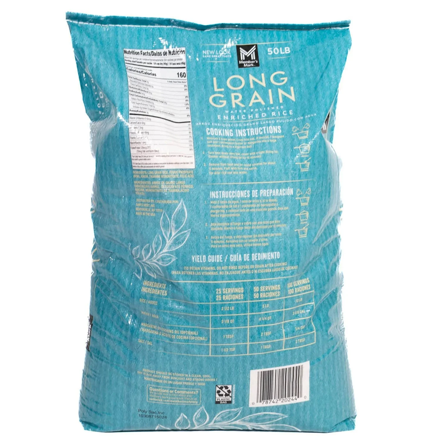 Member's Mark Long Grain White Rice - 50lb/1pk - Image 2