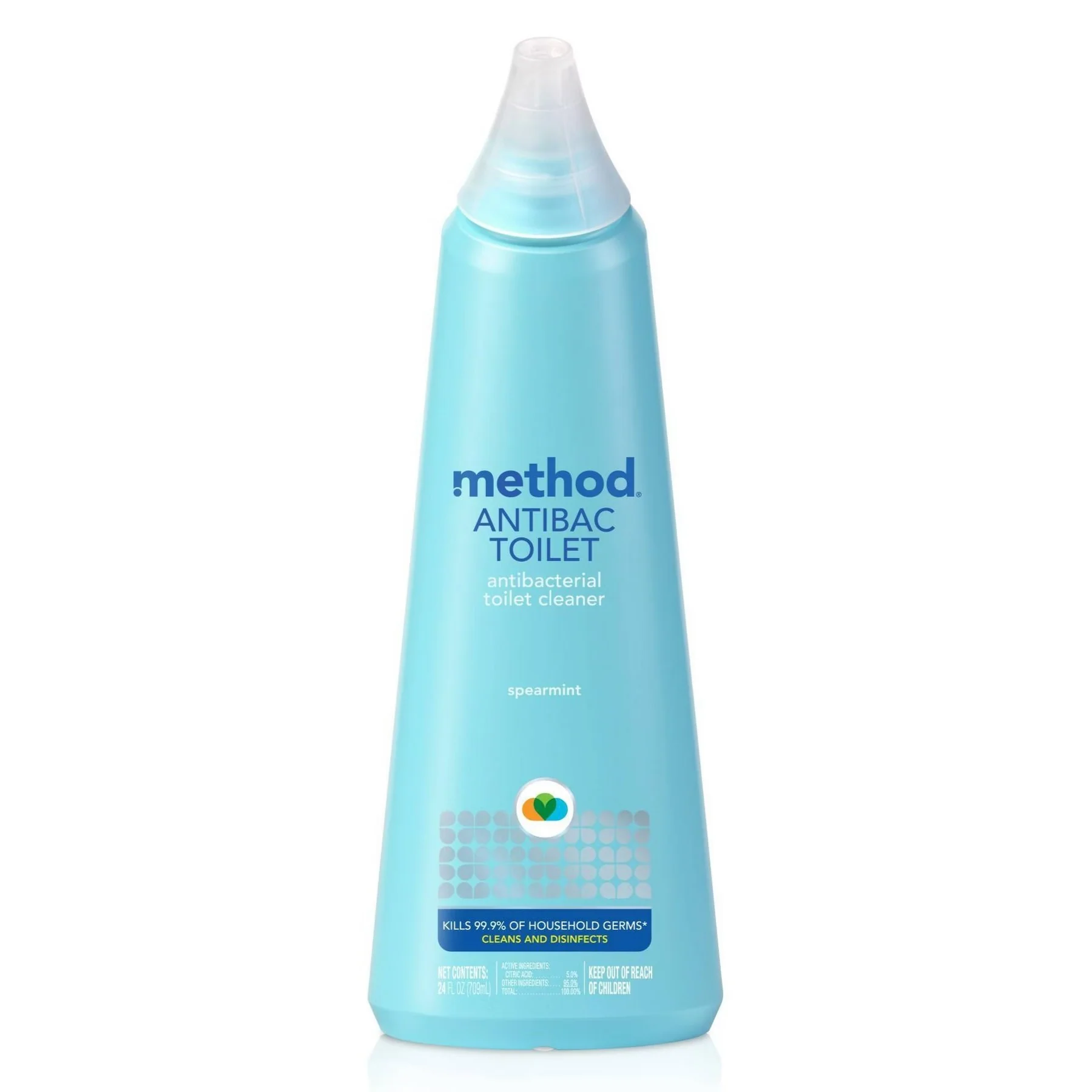 Method Anti Bacterial Toilet Cleaner Spearmint - 24oz/6pk