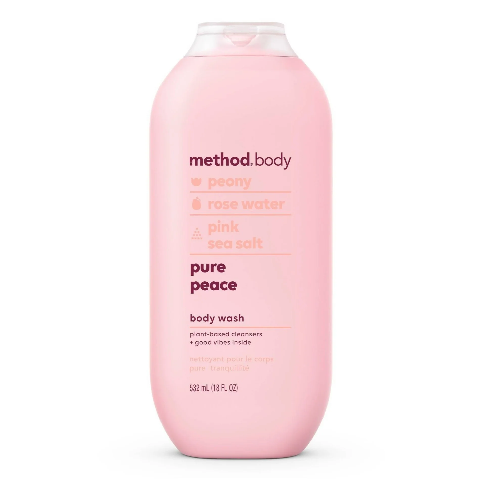 Method Body Wash Pure Peace - 18oz/6pk