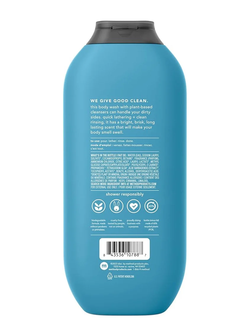 Method Mens Body Wash Glacier & Granite - 18oz/6pk - Image 2