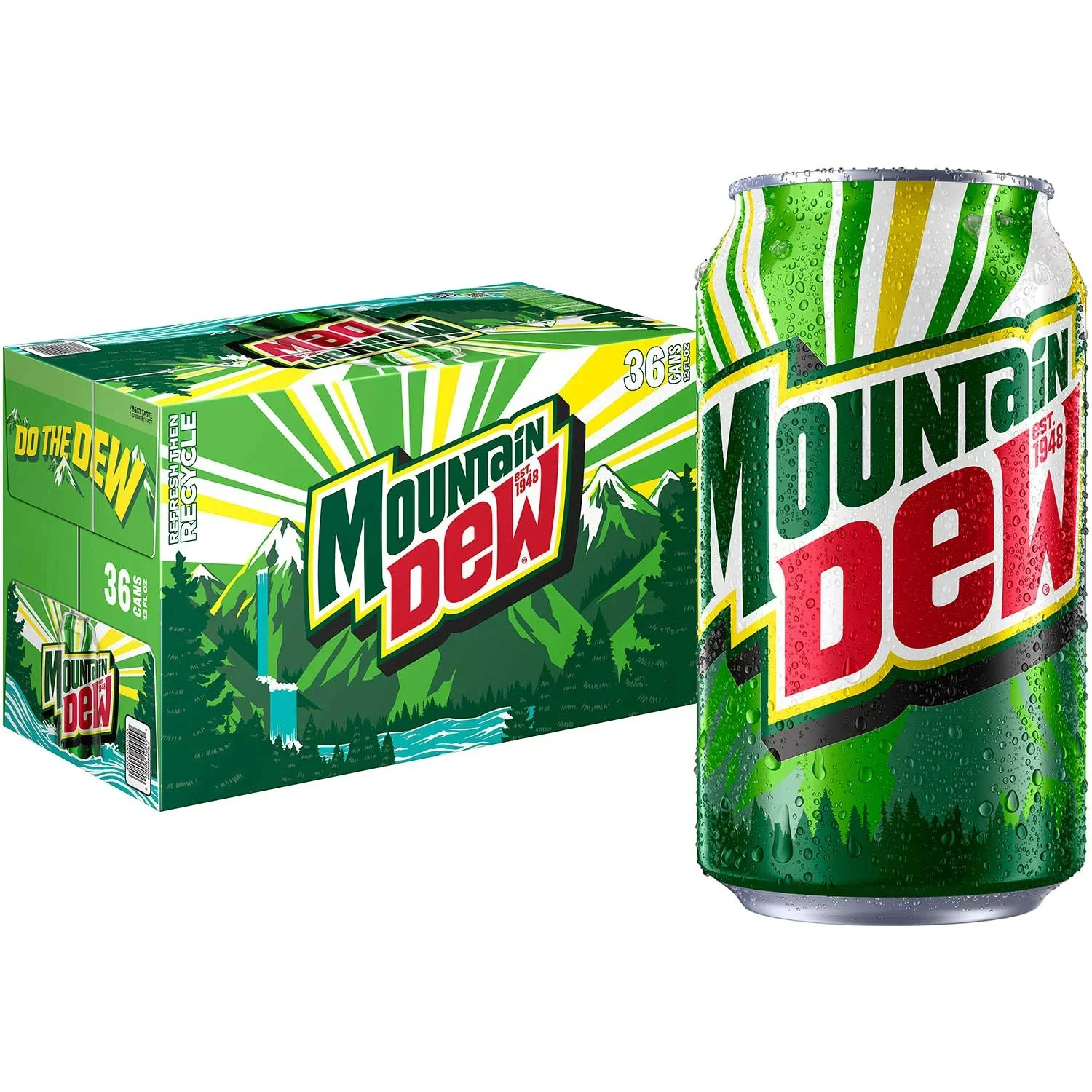 Mountain Dew Cans - 12oz/36pk
