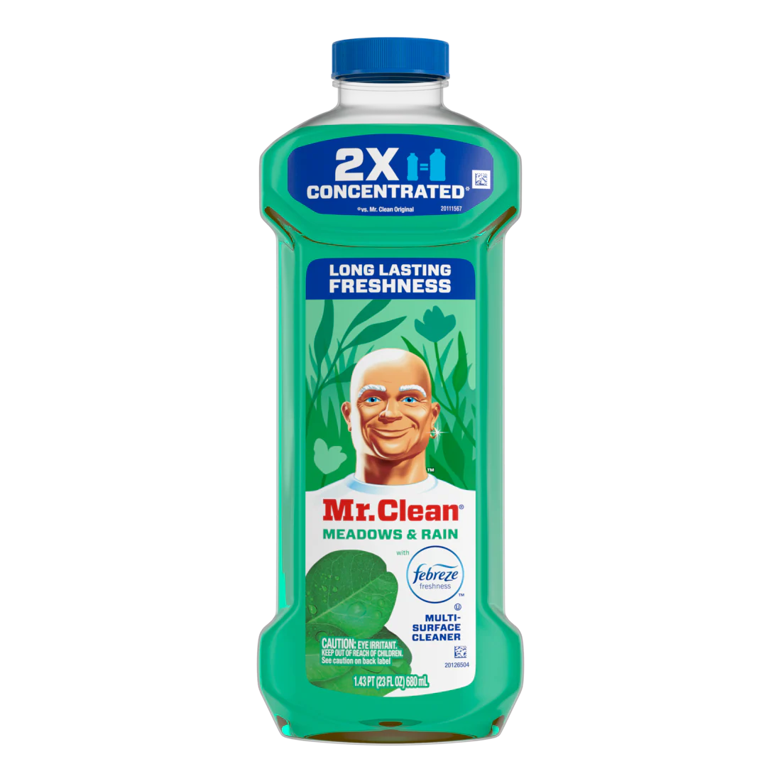 Mr. Clean All Purpose Cleaner  Floor Cleaner For Mopping Cleaning Liquid Meadows & Rain - 23oz/6pk
