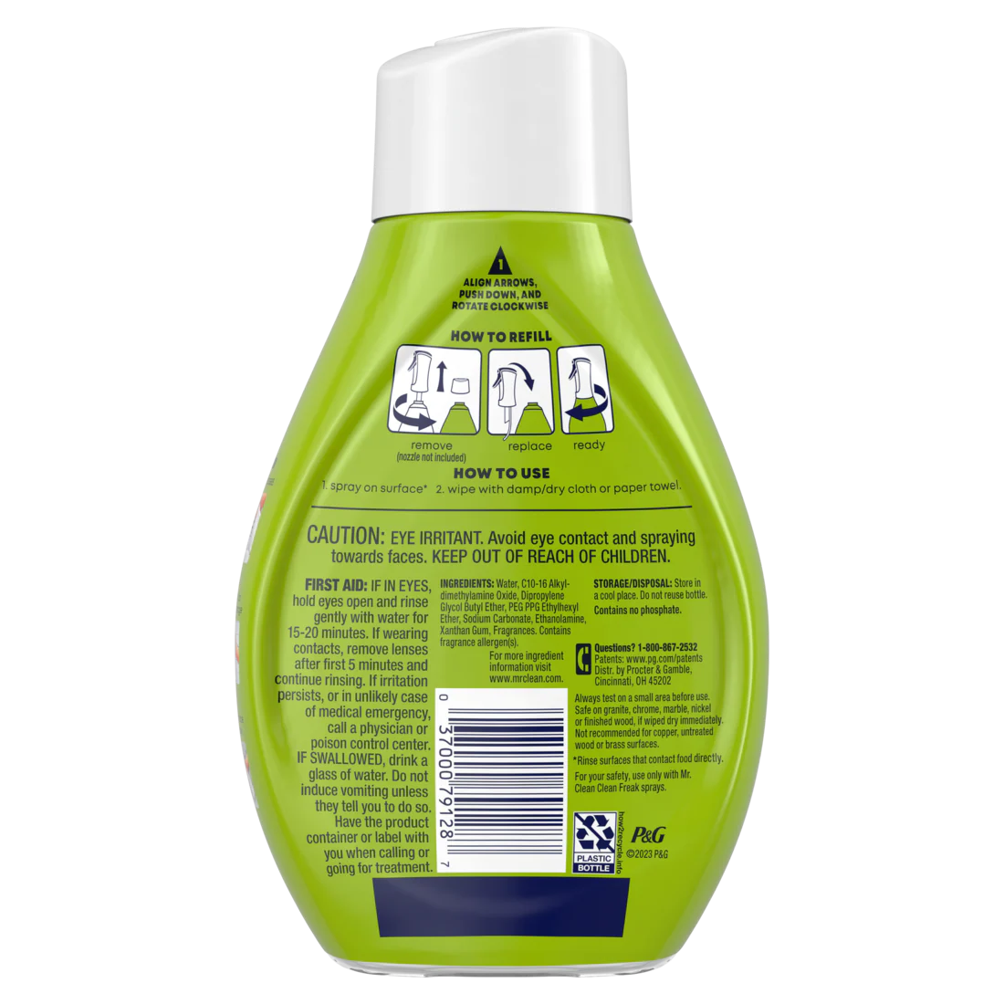 Mr. Clean Clean Freak Deep Cleaning Mist Multi-Surface Spray Gain Original Scent 1 Refill - 16oz/6pk - Image 2