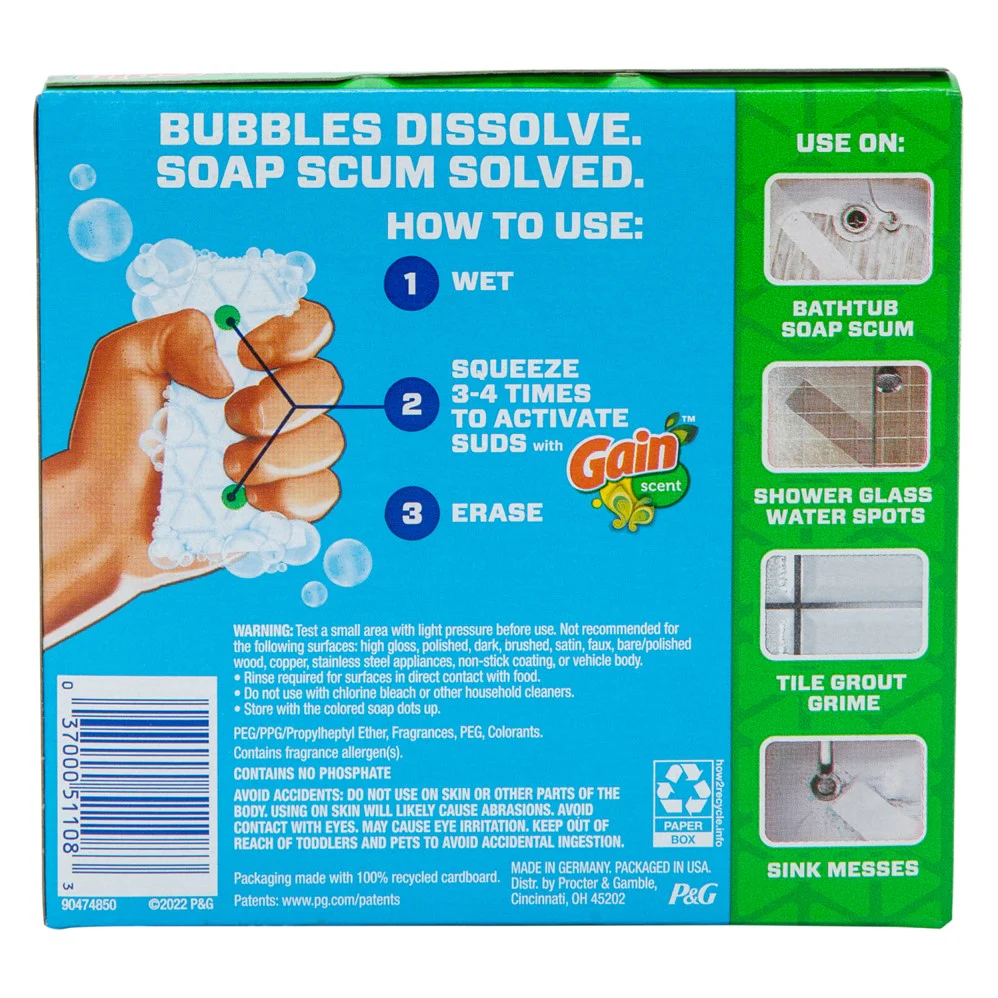 Mr. Clean Magic Eraser Bath with Gain Original scent Cleaning Pads with Durafoam - 2ct/16pk - Image 2