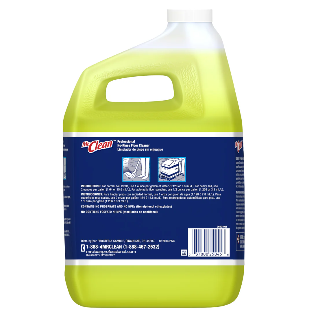 Mr. Clean Professional No-Rinse Floor Cleaner 1 Gallon - 128oz/4pk - Image 2