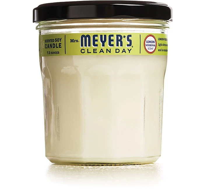 Mrs. Meyers Candle Soy Lemon Verbena - 7.2oz/6pk