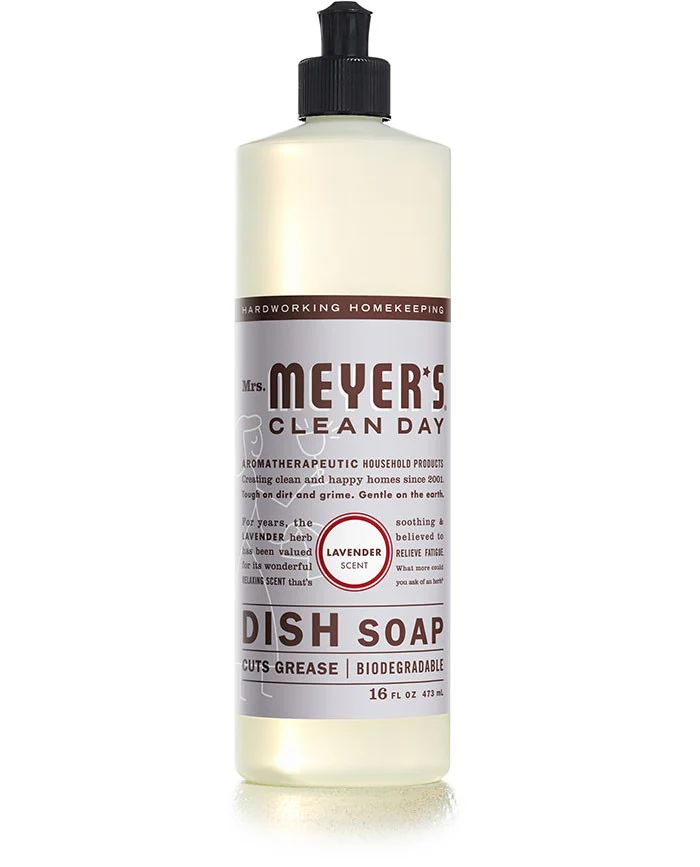 Mrs. Meyers Dish Liq. Dish Lavender - 16oz/6pk
