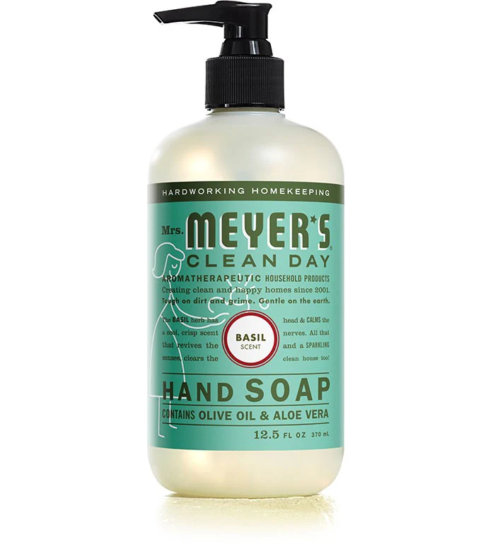 Mrs. Meyers Liq. Soap Basil - 12.5oz/6pk
